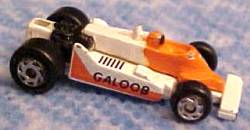 (Missing Rear Spoiler) Orange Driver, Small '7' on nose